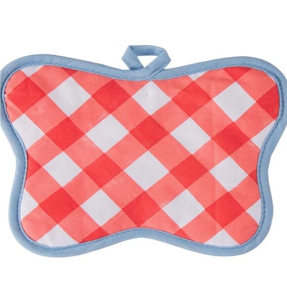 Dolly Parton Checkered Kitchen Towel and Pot Holder Set - Picture 5 of 9